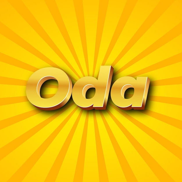 Oda text effect gold jpg attractive background card photo confetti