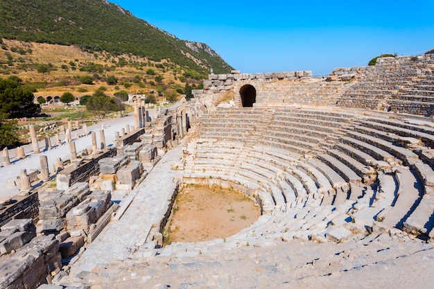 Odeon klein oud theater in de stad Ephesus in Turkije