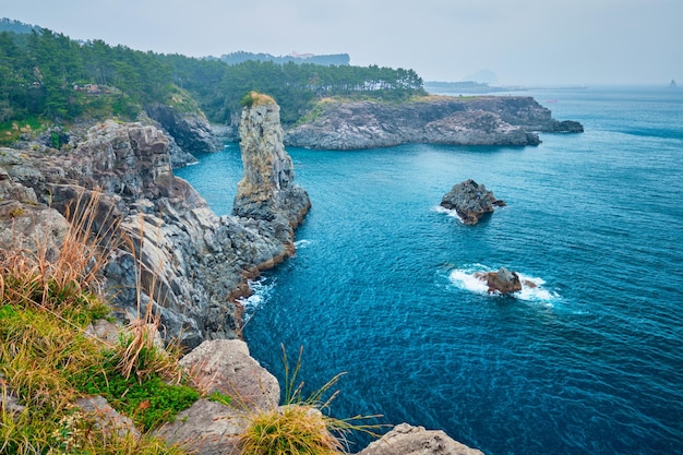 Photo oedolgae rock jeju island south korea