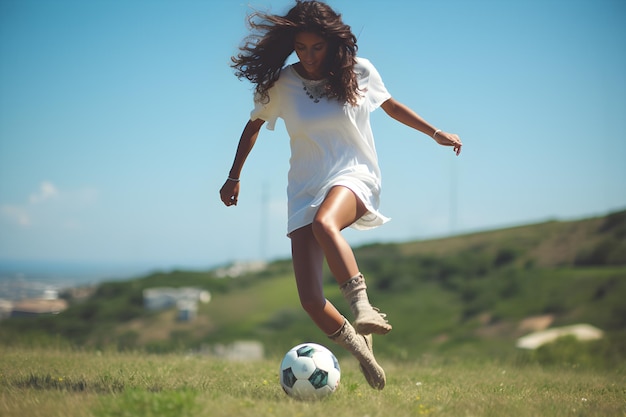 oefening op voetbalveld Generatieve AI