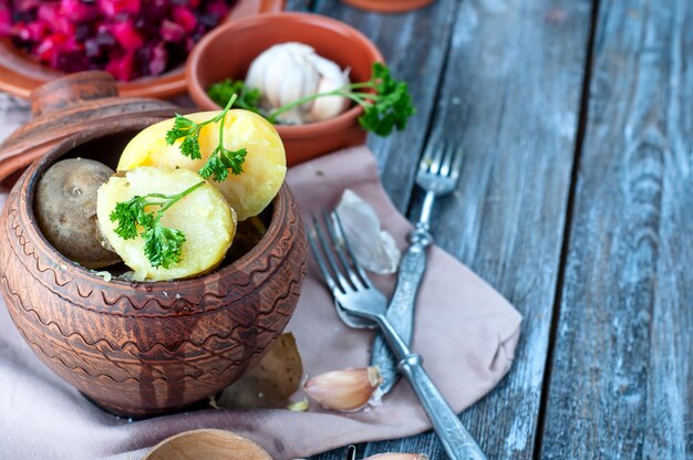 Oekraïense nationale gerecht is gebakken aardappelen