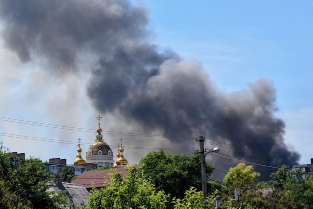 Oekraïne op de kaart van Europa met de regio's Donetsk en Loehansk Politieke kaart met Donbas Rusland en de Krim Oekraïne Rusland crisis grenst aan militair conflict