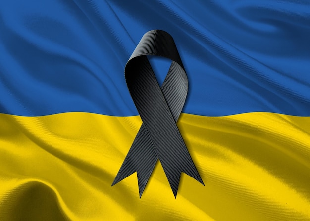 Oekraïne vlag lint