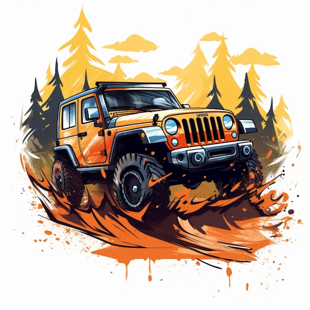 off road cartoon logo