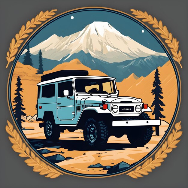 Photo off road tshirt design