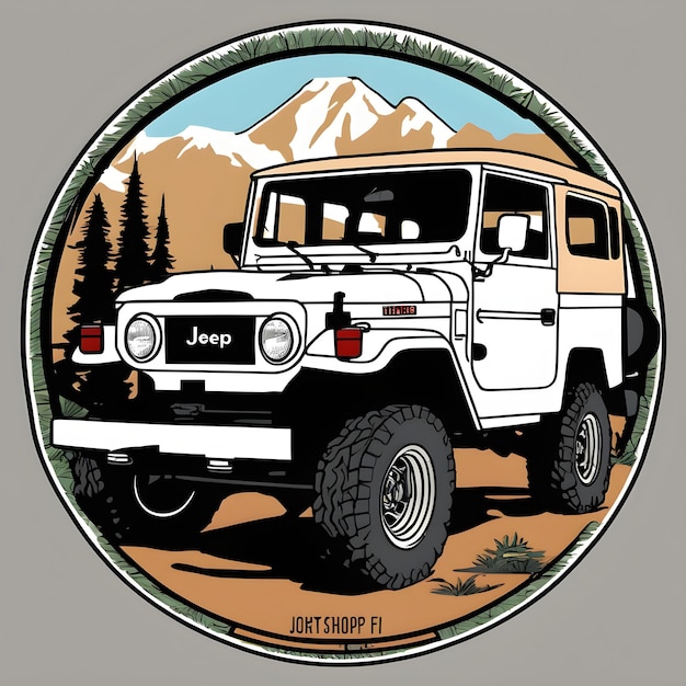 Photo off road tshirt design