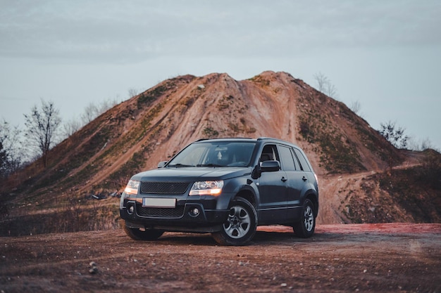 Off-roadvoertuig op de juiste plaats