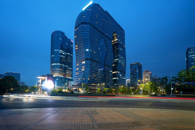 Edificio per uffici del centro finanziario, distretto di binjiang, hangzhou, cina