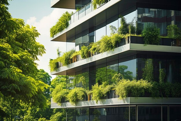 Office building with green environment