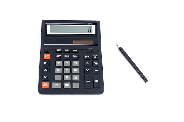 Office calculator and pen