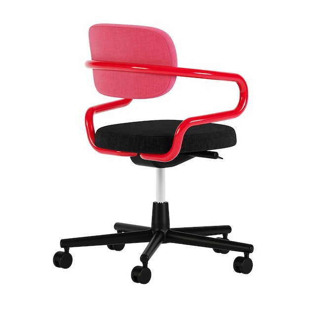 Office chair isolated on white background. 3D rendering.