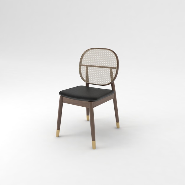 Фото Офисный стул, вид сбоку, современная дизайнерская мебель, стул на белом фоне