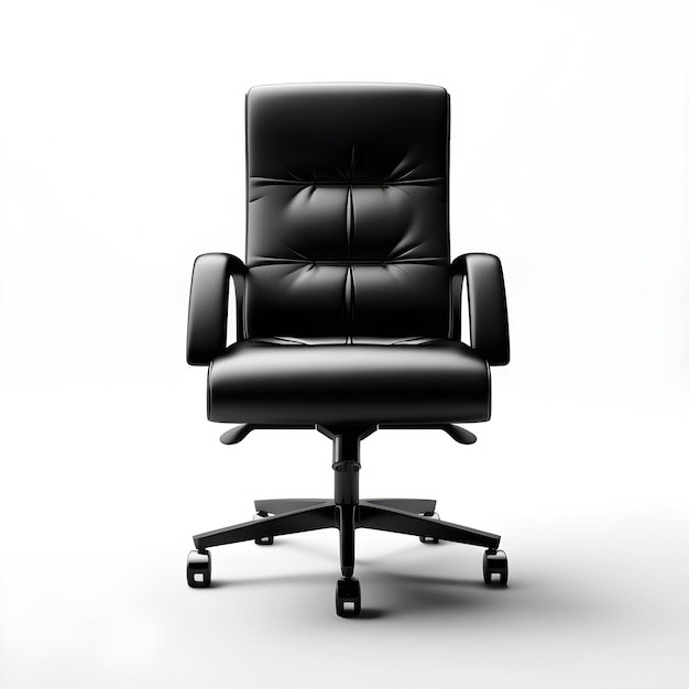 Office chair on white background