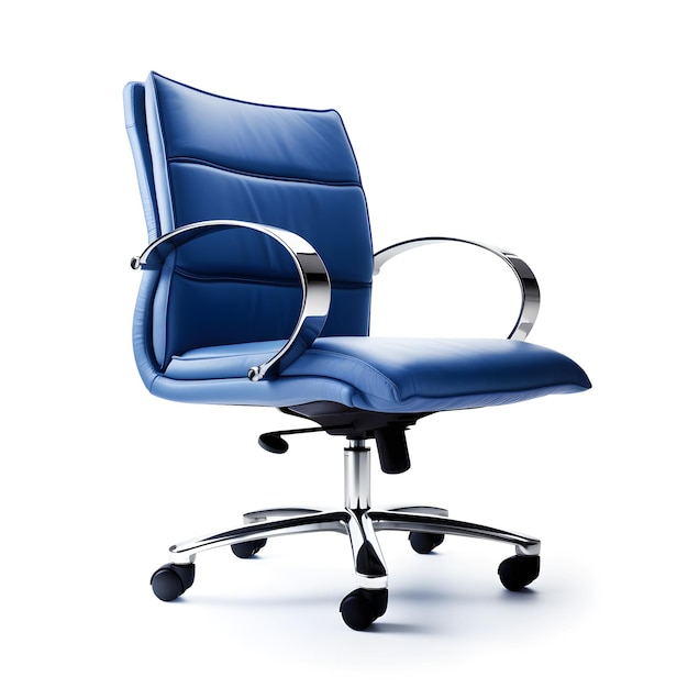 Office chair on white background
