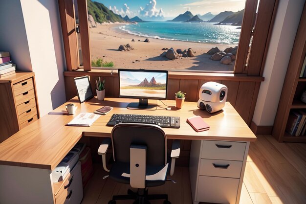 Офисный конференц-стол компьютерный стол рабочая зона интимное внутреннее пространство для тяжелой работы