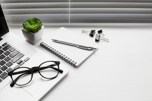 Office desk still life