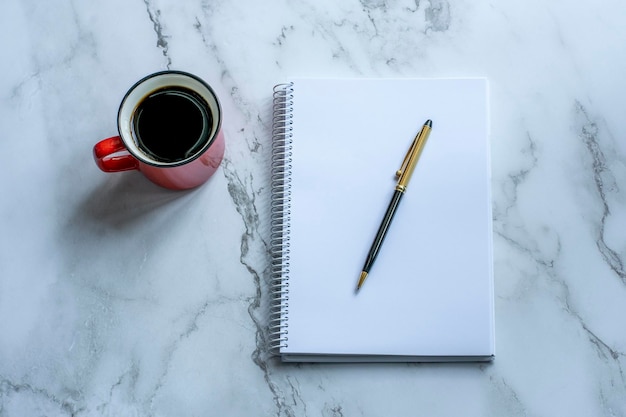 Office desk on white background