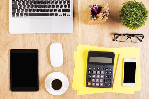 Office desk with tablet top