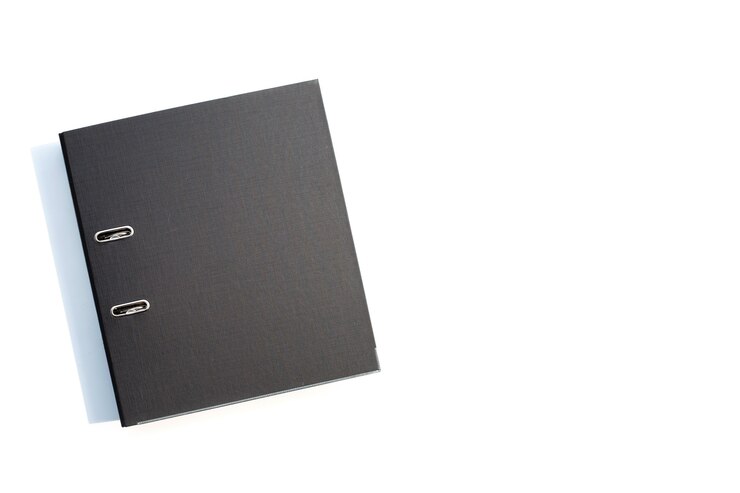 Photo office folder on white