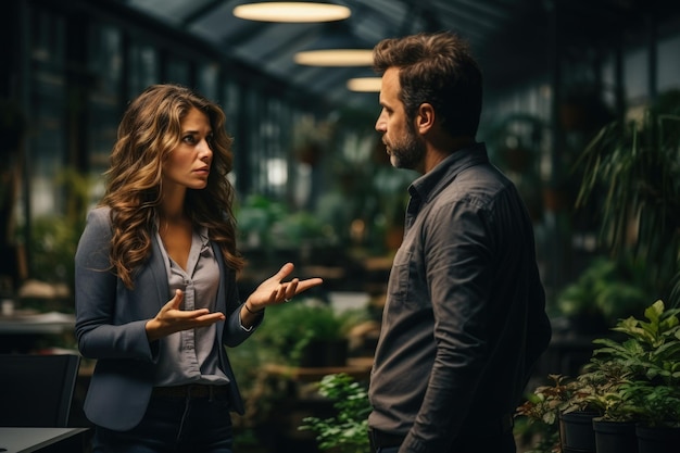 Office handshake deal woman gets a job in the office