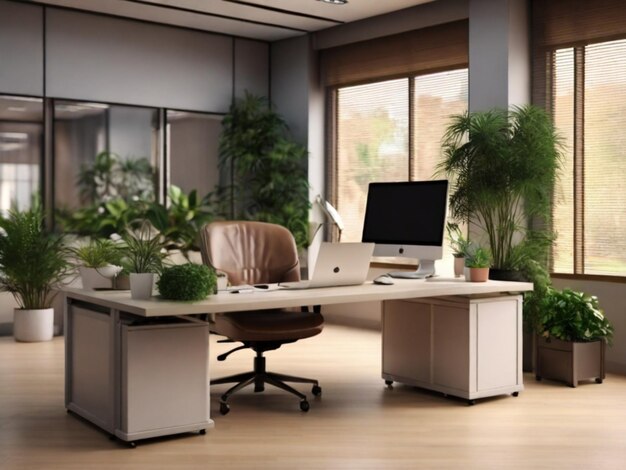 Office Interior Background for zoom meeting