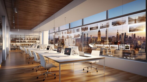 office interior HD 8K wallpaper Stock Photographic