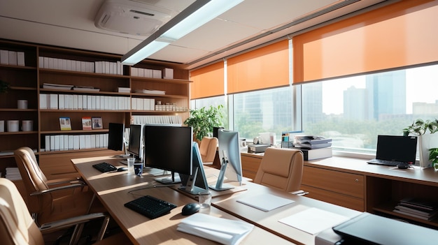 office interior HD wallpaper photographic image