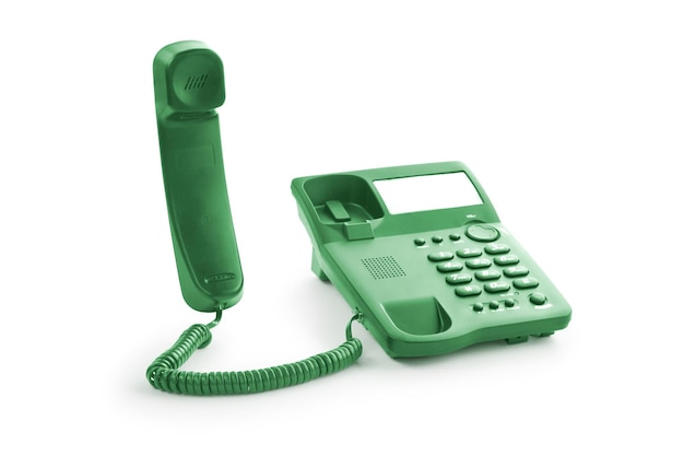 Office phone with the handset