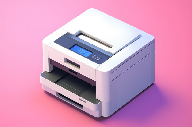 3Dスタイルのオフィスフォトコピー機のアイコン