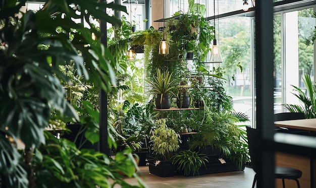 Офисные растения Зеленый биофильный дизайн