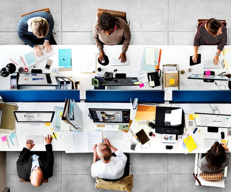 Photo office professional occupation business corporate concept