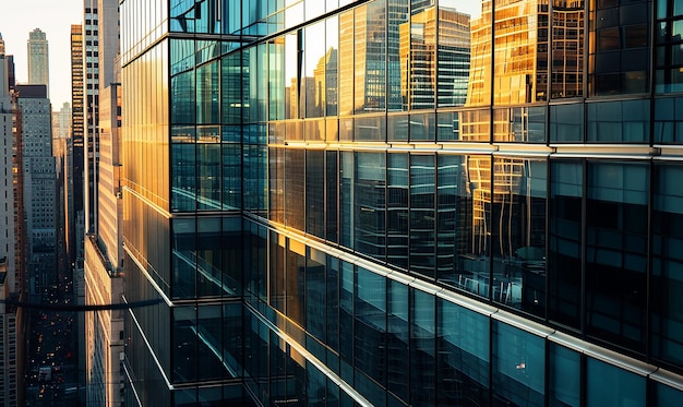 Office Reflections Glass Facade Cityscape Views Modern Vibes