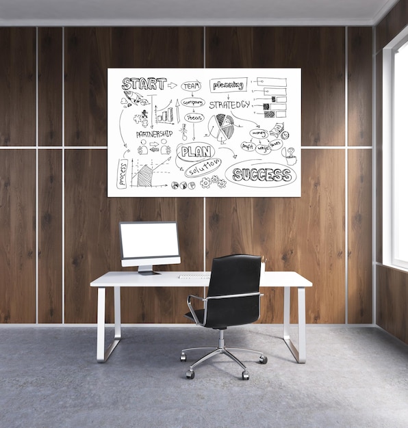 Office success concept