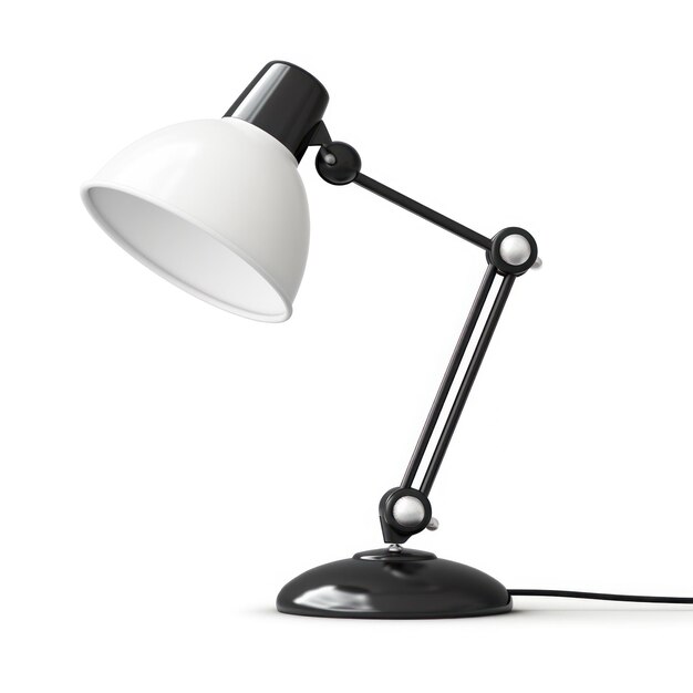 Office table lamp isolated