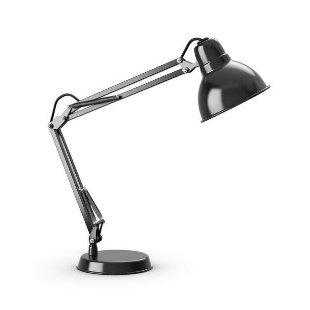 Office table lamp isolated