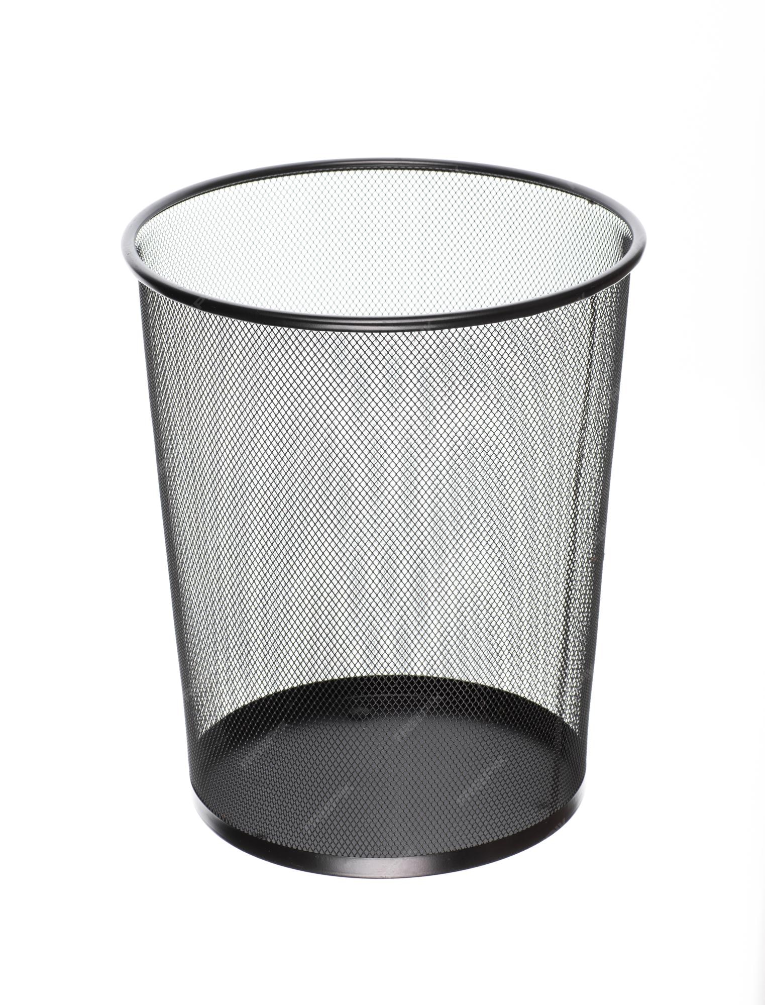 Premium Photo  Office trash can isolated on white background