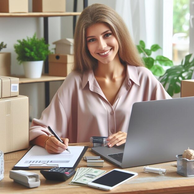 office worker girl