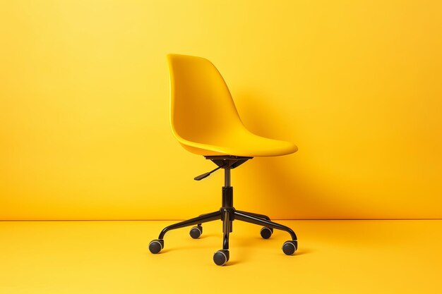 Office yellow chair Generate Ai