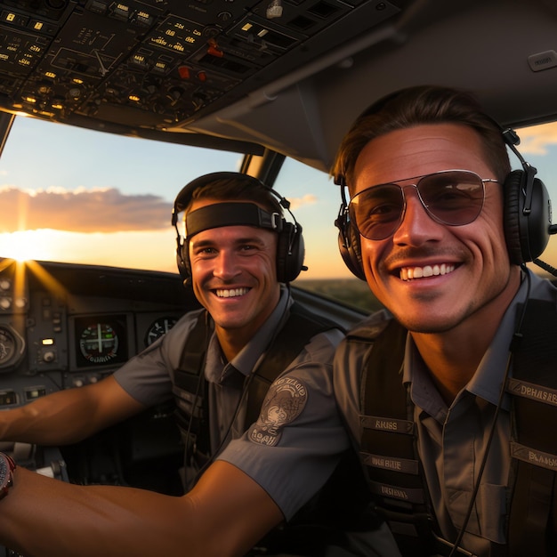 Officer's Enjoy Aircraft Cabin Drive