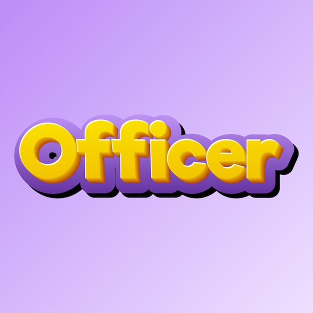 Officer Text effect Gold JPG attractive background card photo