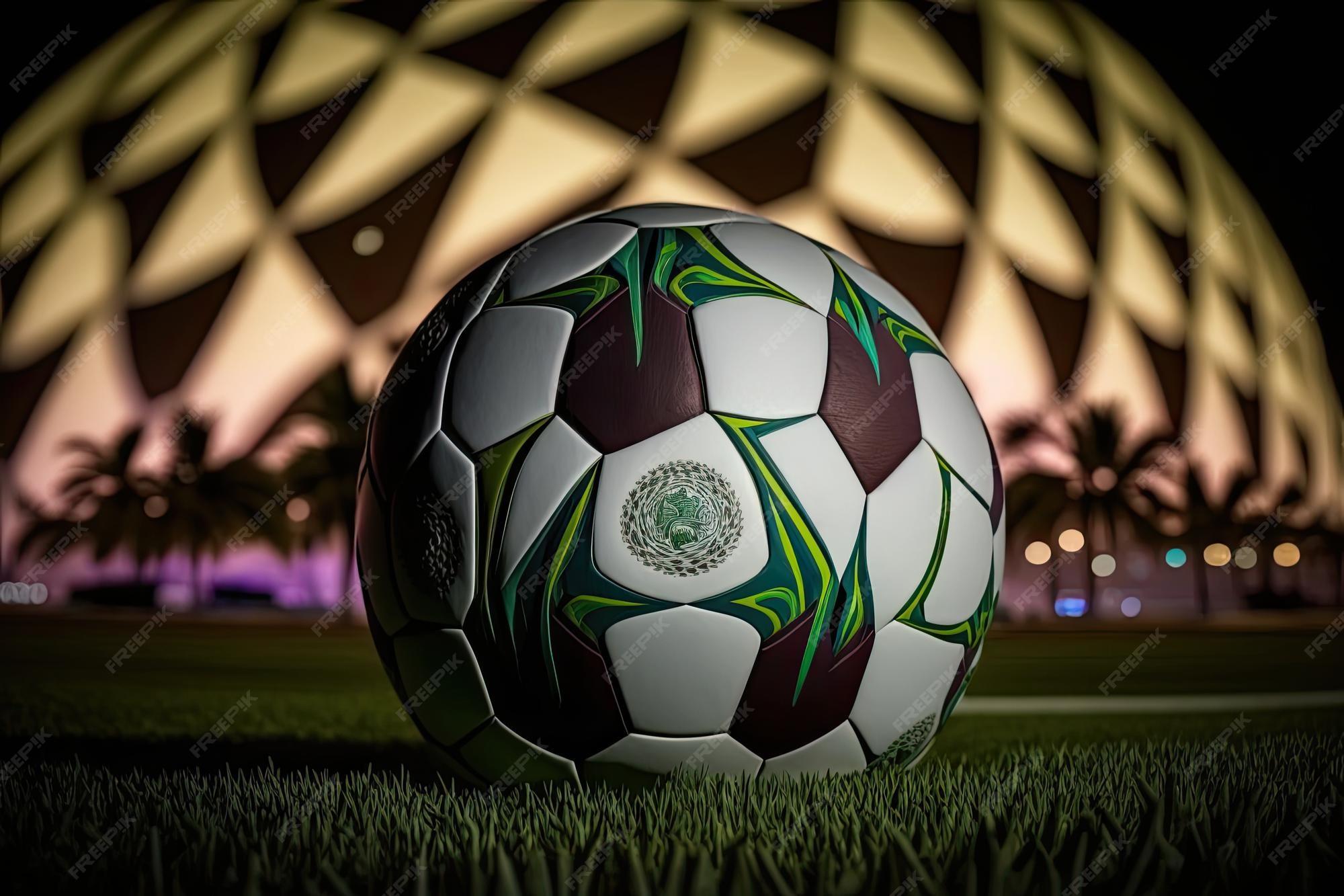 Premium AI Image | Official Fifa World Cup Football Ball Al Rihla QATAR