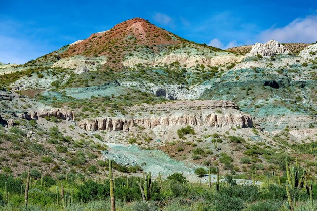 Foto offroad in baja california paesaggio panorama strada del deserto