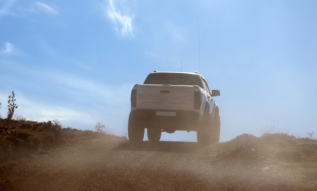 Offroad on mountain roads adventure