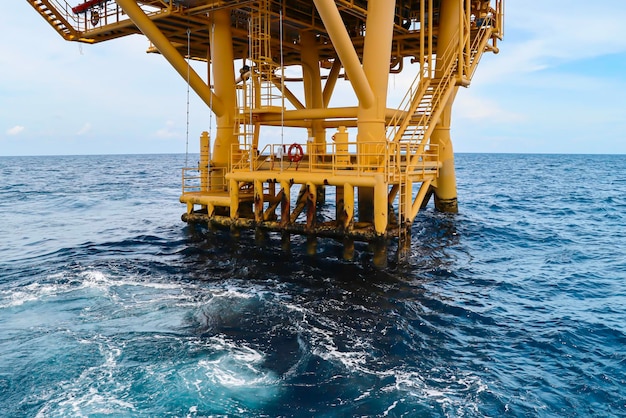 Offshore gulf sea industry rig drill oil and gas production petroleum