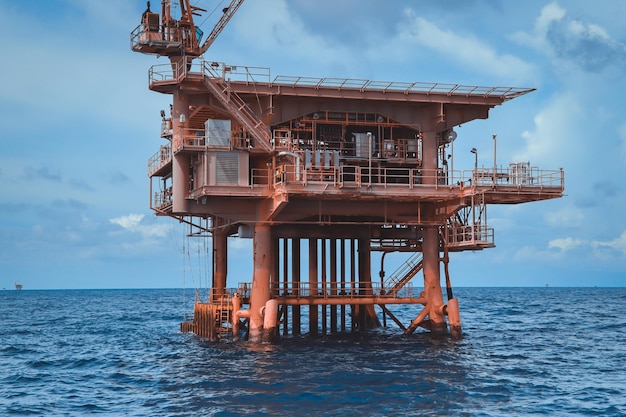 Offshore gulf sea industry rig drill oil and gas production petroleum