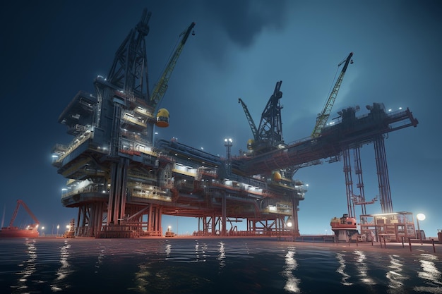 Offshore platformbouwteam