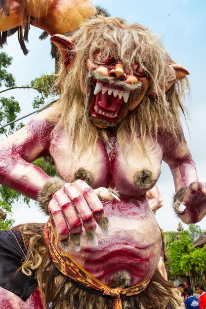 Ogoh statues Ngrupuk parade Bali