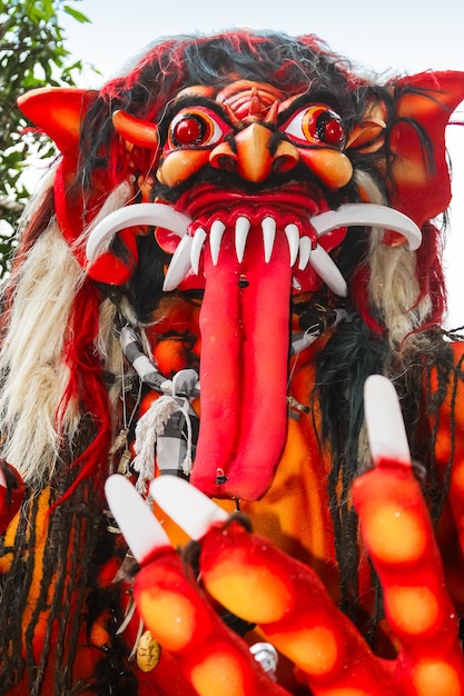 Ogoh statues ngrupuk parade bali