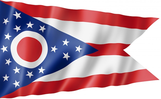 Ohio flag, USA