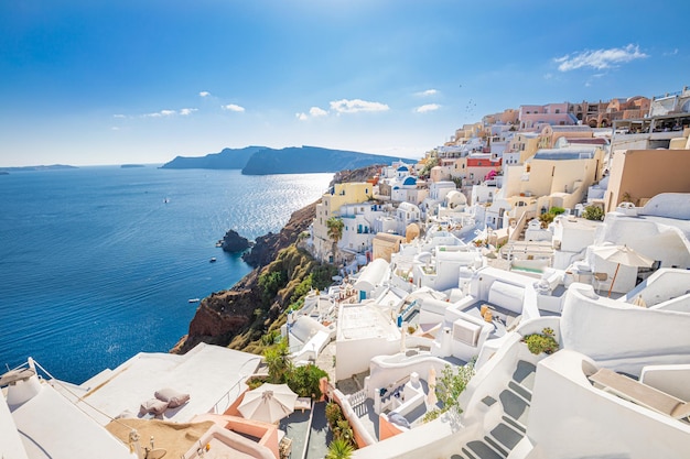 Oia Santorini Eiland Griekenland Europa Luxe zomer reisbestemming landschap Verbazingwekkend schilderachtig